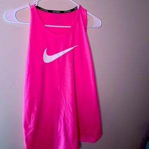 Size S/M pink Nike workout tank